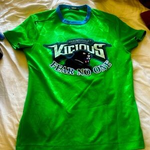 Green Versace couture shirt